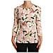 Blusa A Maniche Lunghe In Viscosa Stampa Giglio Rosa - It38-xs - Foto miniatura 1