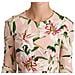 Blusa A Maniche Lunghe In Viscosa Stampa Giglio Rosa - It38-xs - Foto miniatura 4
