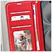Custodia A Libro Per Iphone 16 Plus Protezione Con Cinturino, Rosso - Foto miniatura 5