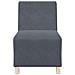Divano Sedia Grigio Scuro 55 cm Velluto - Foto miniatura 5