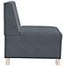 Divano Sedia Grigio Scuro 55 cm Velluto - Foto miniatura 8