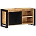 Mobile Porta Tv 80x30x40 Cm In Legno Massello Di Mango Grezzo - Foto miniatura 1