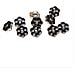 Eleganti Bottoni Per Camicie E Vestiti - Set Da 10 Black  24 - Foto miniatura 1