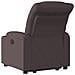Poltrona Alzapersona Reclinante Elettrica Marrone Scuro Tessuto - Foto miniatura 5