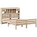 Letto Libreria senza Materasso 140x200 cm in Legno di Pino - Foto miniatura 3