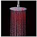 Soffione Doccia Ultraslim Tondo Con Led Cromoterapia Acciaio Inox D20 Cm Vegas - Satinato - Foto miniatura 1
