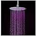 Soffione Doccia Ultraslim Tondo Con Led Cromoterapia Acciaio Inox D20 Cm Vegas - Satinato - Foto miniatura 3