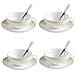 Set Di Tazze E Piattini Con Cucchiai 4 Pezzi 160ml - Foto miniatura 1