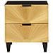 Comodino con cassetto 2 pcs Nero e Oro 40 x 33.5 x 46 cm - Foto miniatura 4