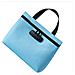 Grande Borsa Con Serratura A Combinazione - Organizer Sicuro In Poliestere Per Documenti Blue - Foto miniatura 1