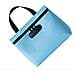 Grande Borsa Con Serratura A Combinazione - Organizer Sicuro In Poliestere Per Documenti Blue - Foto miniatura 3