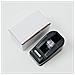 Piccolo Dispenser Da Tavolo - Taglierina Per Nastro Da Ufficio In Plastica Nera - Foto miniatura 3