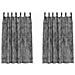 Tenda con tende 2 pcs Grigio 175 x 140 cm Velluto - Foto miniatura 1