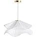 Lampadario Pungwe Tessuto Bianco - Foto miniatura 3