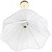 Lampadario Pungwe Tessuto Bianco - Foto miniatura 4