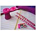 EASYgraph - School Set - Rosa - per Destrimani - con Gomma + Temperino - Foto miniatura 4