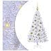Albero di Natale artificiale Bianco 120 cm PVC e Acciaio - Foto miniatura 1