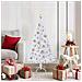Albero di Natale artificiale Bianco 120 cm PVC e Acciaio - Foto miniatura 2