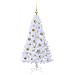 Albero di Natale artificiale Bianco 120 cm PVC e Acciaio - Foto miniatura 4