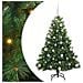 Albero di Natale artificiale con 150 LED Verde 150 cm PE e PVC - Foto miniatura 1