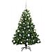 Albero di Natale artificiale con 150 LED Verde 150 cm PE e PVC - Foto miniatura 3