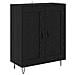 Credenza Rovere Nero 69,5 x 34 x 180 cm Legno multistrato - Foto miniatura 6