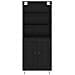 Credenza Rovere Nero 69,5 x 34 x 180 cm Legno multistrato - Foto miniatura 8