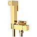 Idroscopino Wc Doccetta Ottone Portatile Shutoff Monogetto Con Leva Kit *** Finitura- : Oro Lucido Quadro - Foto miniatura 1