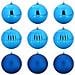 Set di Palle di Natale 9 pcs Blu Plastica - Foto miniatura 1