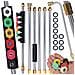 Set Di Lance E Ugelli Per Idropulitrice - 7 Lance (6 Dritte + 1 A 90°) + 6 Ugelli, Pressione Max 250 Bar, Lunghezza Totale 2,6 M, Sgancio Rapido 1/4"" - Foto miniatura 1