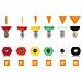Set Di Lance E Ugelli Per Idropulitrice - 7 Lance (6 Dritte + 1 A 90°) + 6 Ugelli, Pressione Max 250 Bar, Lunghezza Totale 2,6 M, Sgancio Rapido 1/4"" - Foto miniatura 2