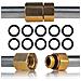 Set Di Lance E Ugelli Per Idropulitrice - 7 Lance (6 Dritte + 1 A 90°) + 6 Ugelli, Pressione Max 250 Bar, Lunghezza Totale 2,6 M, Sgancio Rapido 1/4"" - Foto miniatura 7