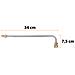 Set Di Lance E Ugelli Per Idropulitrice - 7 Lance (6 Dritte + 1 A 90°) + 6 Ugelli, Pressione Max 250 Bar, Lunghezza Totale 2,6 M, Sgancio Rapido 1/4"" - Foto miniatura 8