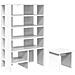 Mobile per scarpe 2 pcs Bianco Legno multistrato - Foto miniatura 1