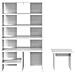 Mobile per scarpe 2 pcs Bianco Legno multistrato - Foto miniatura 8