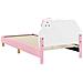 Struttura letto bambini con testata Rosa 80 x 200 cm PU - Foto miniatura 7