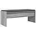 Panca per ingresso con cuscino Grigio Sonoma 103 x 38 x 40 cm - Foto miniatura 1