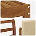Set di divani da esterno con cuscino 6 pcs Naturale e Beige - Foto miniatura 5