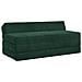 Divano Letto Pieghevole Verde Scuro 120 x 60 x 49 cm Tessuto - Foto miniatura 1