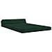 Divano Letto Pieghevole Verde Scuro 120 x 60 x 49 cm Tessuto - Foto miniatura 3