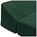 Divano Letto Pieghevole Verde Scuro 120 x 60 x 49 cm Tessuto - Foto miniatura 6