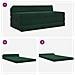 Divano Letto Pieghevole Verde Scuro 120 x 60 x 49 cm Tessuto - Foto miniatura 8