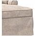 Chaise Longe con Gonna con cuscino Beige 157 x 91 x 91 cm ARES - Foto miniatura 7