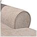 Chaise Longe con Gonna con cuscino Beige 157 x 91 x 91 cm ARES - Foto miniatura 8