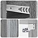 Mobiletto da notte a muro 2 pcs Grigio Sonoma 33 x 34,5 x 24 cm - Foto miniatura 8