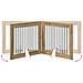 Cancello per cani pieghevole con supporti 2 pcs 200,5 cm - Foto miniatura 7