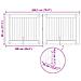 Cancello per cani pieghevole con supporti 2 pcs 200,5 cm - Foto miniatura 9