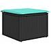 Set Divano da Giardino con archiviazione 9 pcs Nero Poly Rattan - Foto miniatura 5