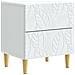 Comodino Bianco 43 x 34,5 x 48 cm Legno ingegnerizzato - Foto miniatura 1