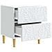 Comodino Bianco 43 x 34,5 x 48 cm Legno ingegnerizzato - Foto miniatura 2